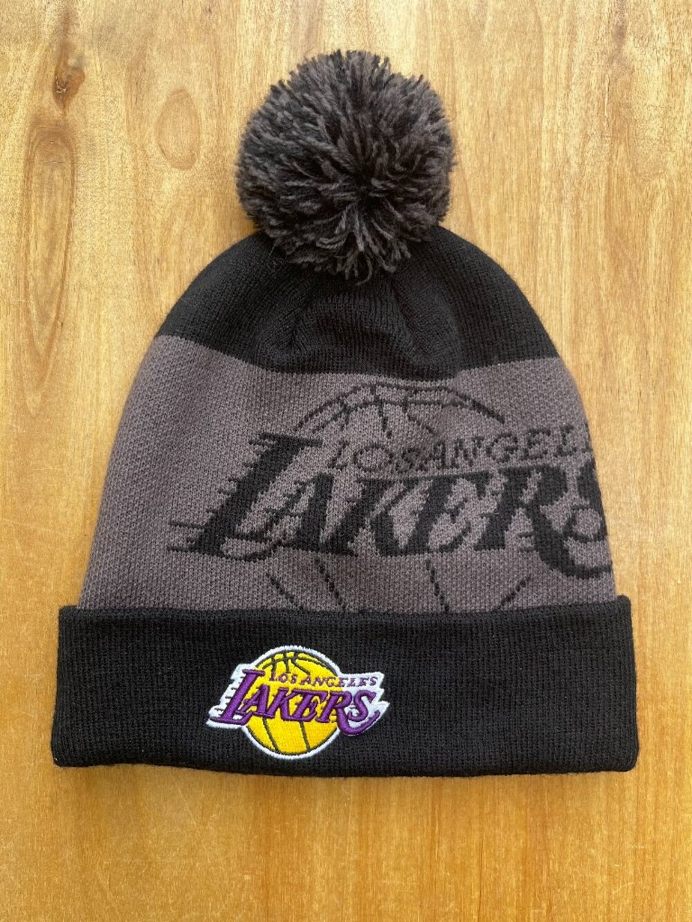 LOS ANGELES LAKERS NBA FAN FAVORITE EMBROIDERED KNIT BEANIE BLUE Men’s 2 Tone